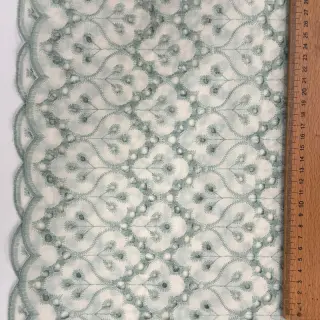 Bavlnená látka EMBROIDERY Lilian mint