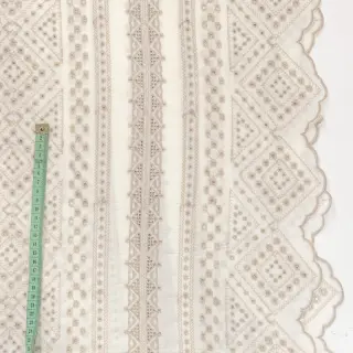 Bavlnená látka EMBROIDERY Lilian beige