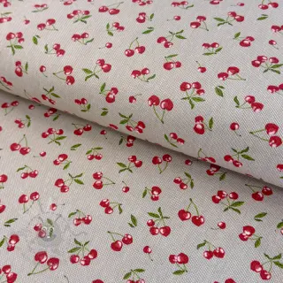 Decoratiestof Linenlook Griotte multico