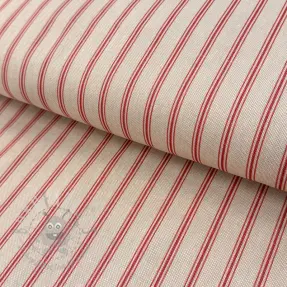 Decoratiestof Linenlook Vincennes rouge