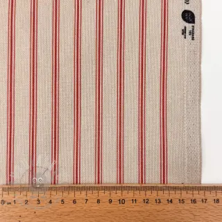 Decoratiestof Linenlook Vincennes rouge