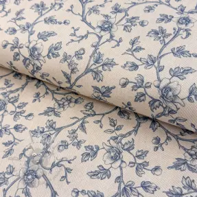 Decoratiestof Linenlook Meredith bleu