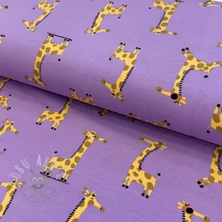 Tricot Giraffes lavender