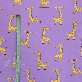 Tricot Giraffes lavender