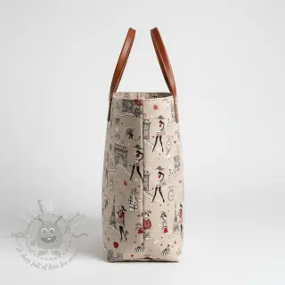 Decoratiestof Linenlook Cute Paris multico