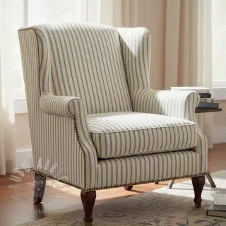 Decoratiestof Linenlook Vincennes bleu