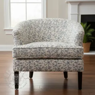 Decoratiestof Linenlook Meredith bleu