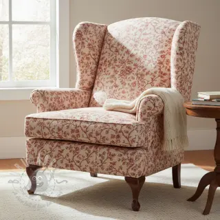 Decoratiestof Linenlook Meredith rouge