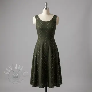 Viscose LUREX dark green