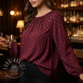 Viscose LUREX burgundy