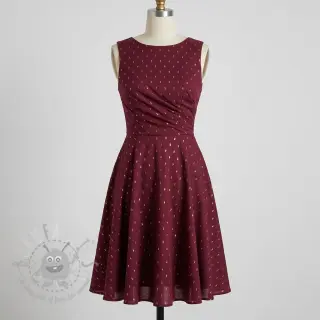 Viscose LUREX burgundy