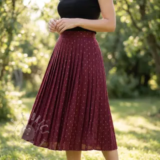 Viscose LUREX burgundy