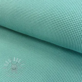 Tricot WAFFLE old green ORGANIC