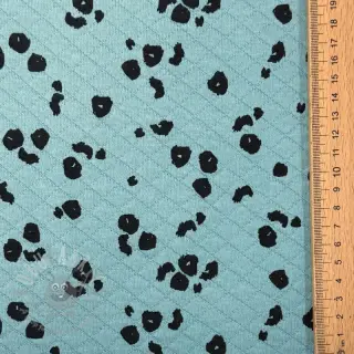 Sweaterstof QUILT Animal skin fresh sage