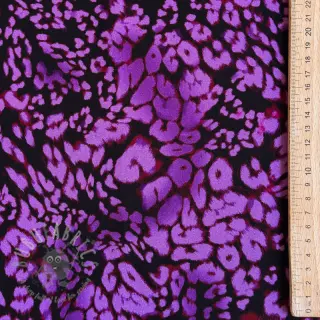 Viscose ROSELLA STRETCH Animals purple