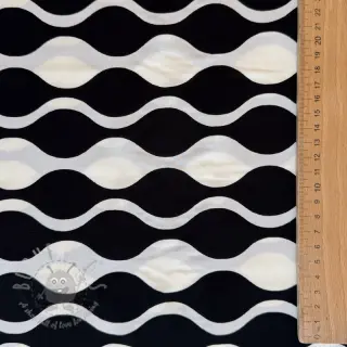 Viscose ECOVERO Abstract black ecru