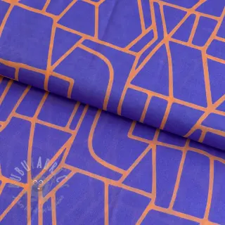 Katoenen stof VOILE NERIDA HANSEN Town blue