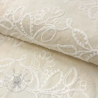Katoenen stof EMBROIDERY Chenille Manon design B