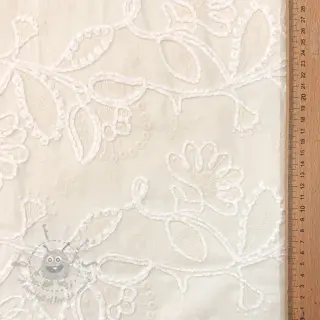 Katoenen stof EMBROIDERY Chenille Manon design B