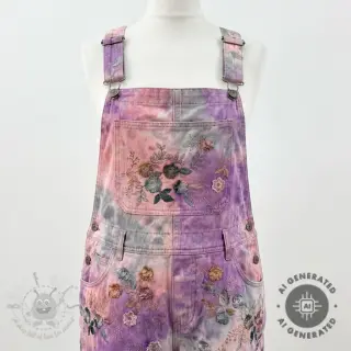 Babyrib cord TIE DYE 21W Catchy design B