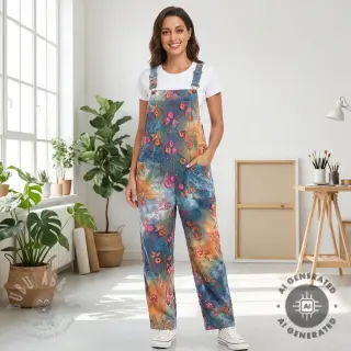 Babyrib cord TIE DYE 21W Catchy design C