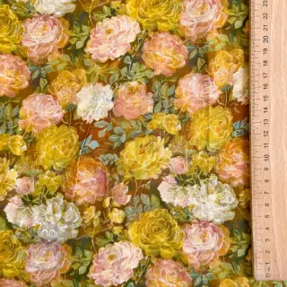 Viscose RAYON POPLIN Flower sea design C