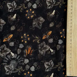 Viscose RAYON POPLIN Dark barrock design A
