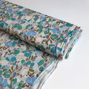Viscose RAYON POPLIN Simplistic flowers design C