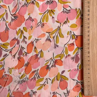 Viscose RAYON POPLIN Simplistic flowers design En