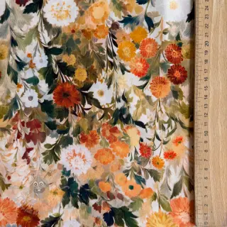 Viscose RAYON POPLIN Wild flowers design En