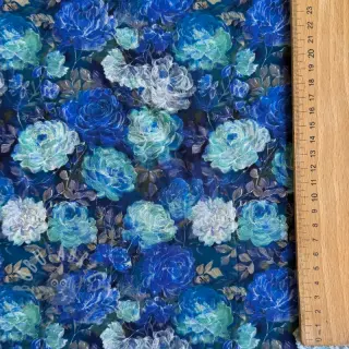 Viscose RAYON POPLIN Flower sea design B