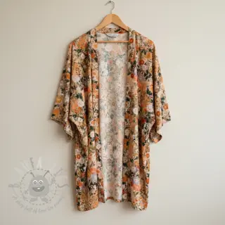 Viscose RAYON POPLIN Wild flowers design A