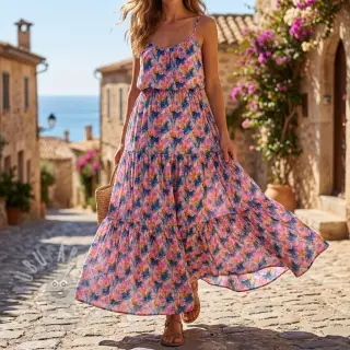 Viscose RAYON POPLIN Faded spots design En