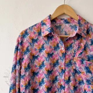 Viscose RAYON POPLIN Faded spots design A