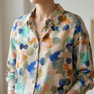 Viscose RAYON POPLIN Bouncy design D