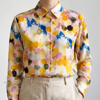 Viscose RAYON POPLIN Bouncy design E