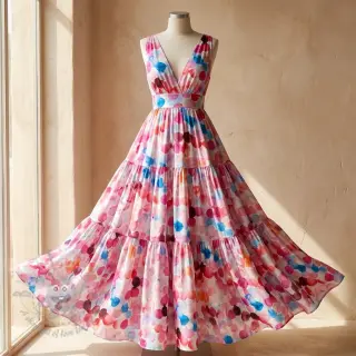 Viscose RAYON POPLIN Bouncy design F