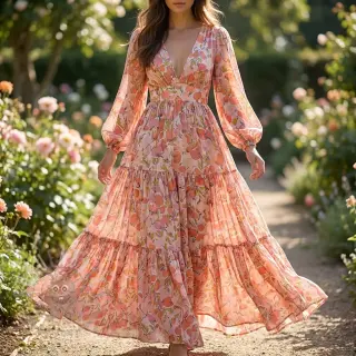 Viscose RAYON POPLIN Simplistic flowers design En