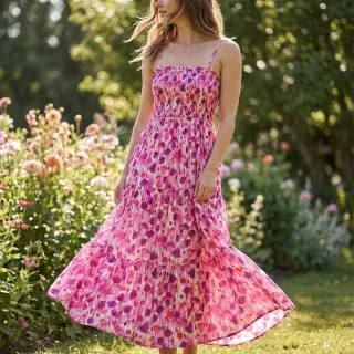 Viskóza RAYON POPLIN Poppys design B