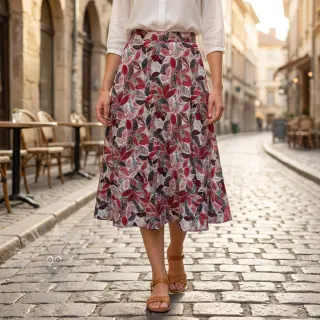 Viscose RAYON POPLIN Floral design C