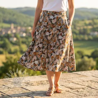 Viscose RAYON POPLIN Floral design E