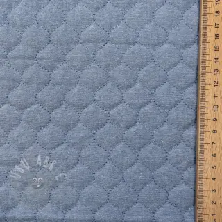 Gewatteerde stof JEANS blue