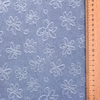JEANS DENIM JACQUARD Flower light jeans