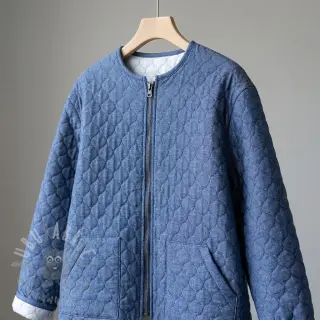Gewatteerde stof JEANS dark blue