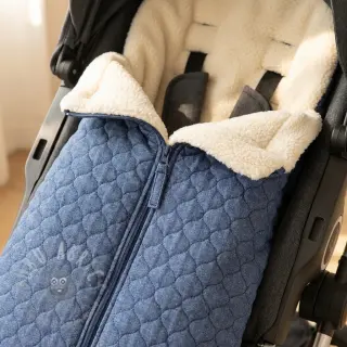 Gewatteerde stof JEANS dark blue