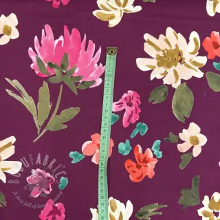 Sweaterstof NERIDA HANSEN Colette plum digital print