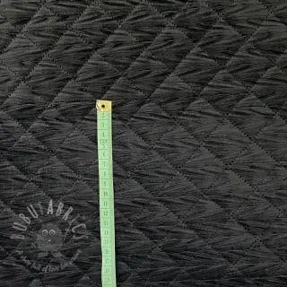 Gewatteerde stof Fluweel STEPPED black