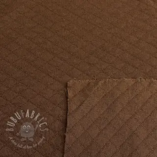 Gewatteerde sweaterstof brown
