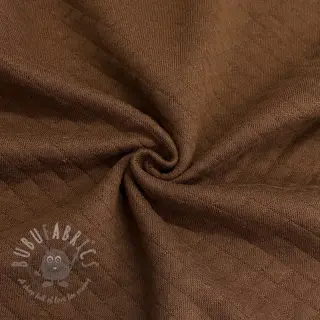 Gewatteerde sweaterstof brown