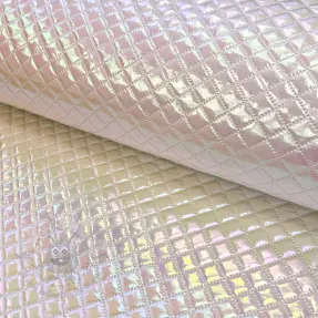 Gewatteerde stof Fancy diamonds offwhite